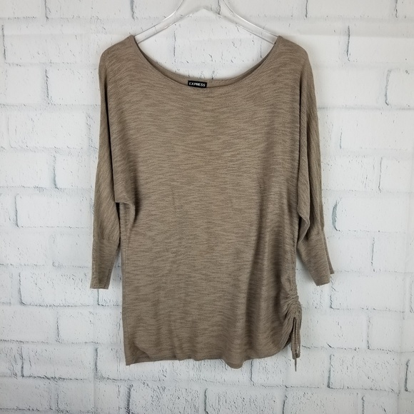 Express Tops - Express knit top. Dark tan or light brown. Size M.